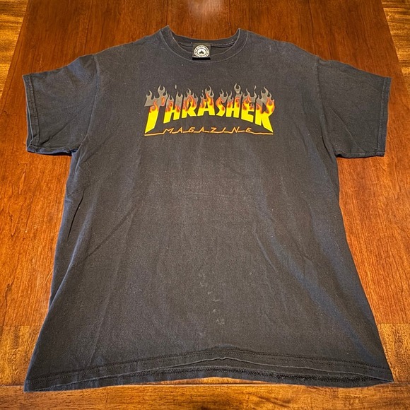 Thrasher Other - Thrasher Magazine Flame Logo Graphic T Shirt Large Skateboard Tee